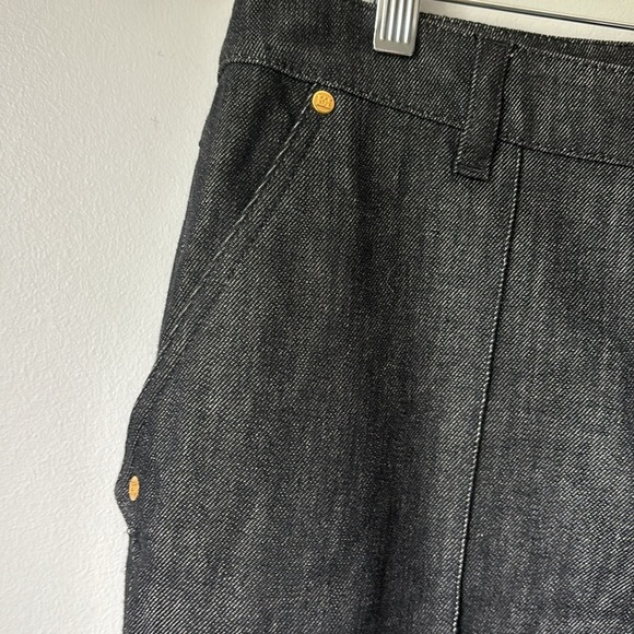 NWOT‼️ ESCADA  “Altered hem “Black Denim Pants size 42 EU / 12 US - Picture 5 of 9